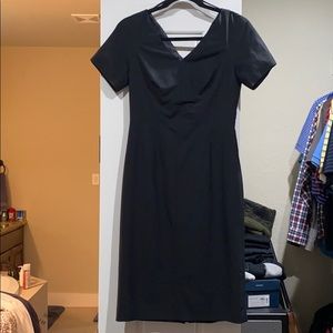 Black midi dress